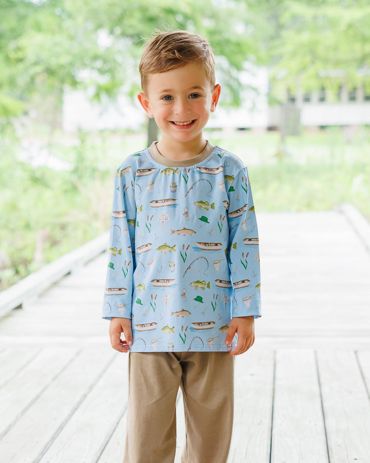 Jellybean by Smock Candy Hook and Tackle Thomas Pants Set