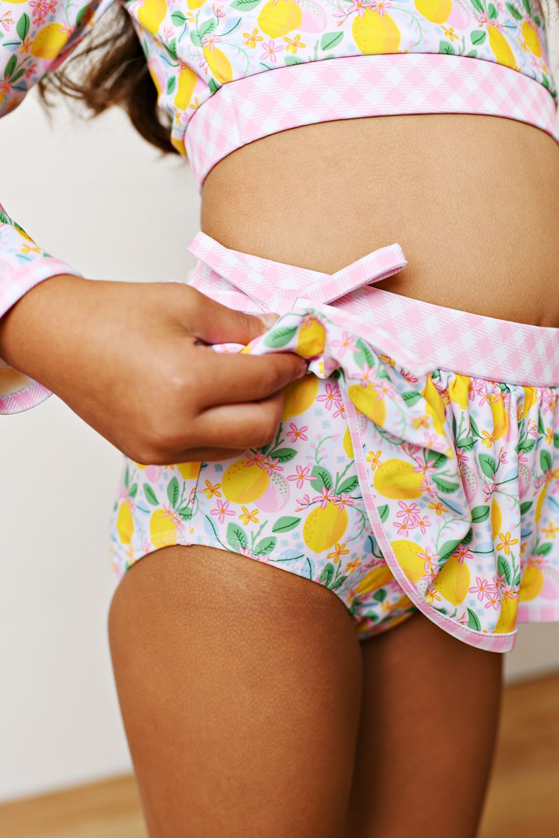 Swoon Pink Gingham and Lemon Bikini - Persnickety Shop