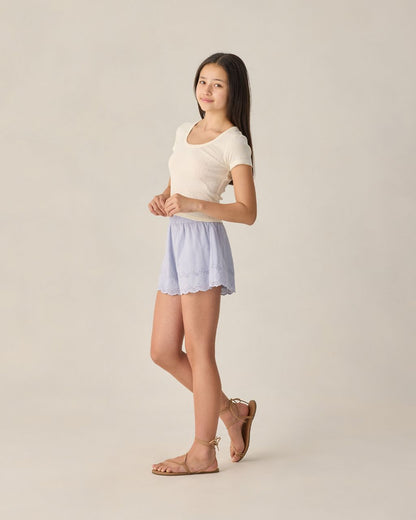 TEEN REMI SHORTS PERIWINKLE - Persnickety Shop