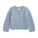Blue Layette Cardigan  XS/6-12 Month - Persnickety Shop