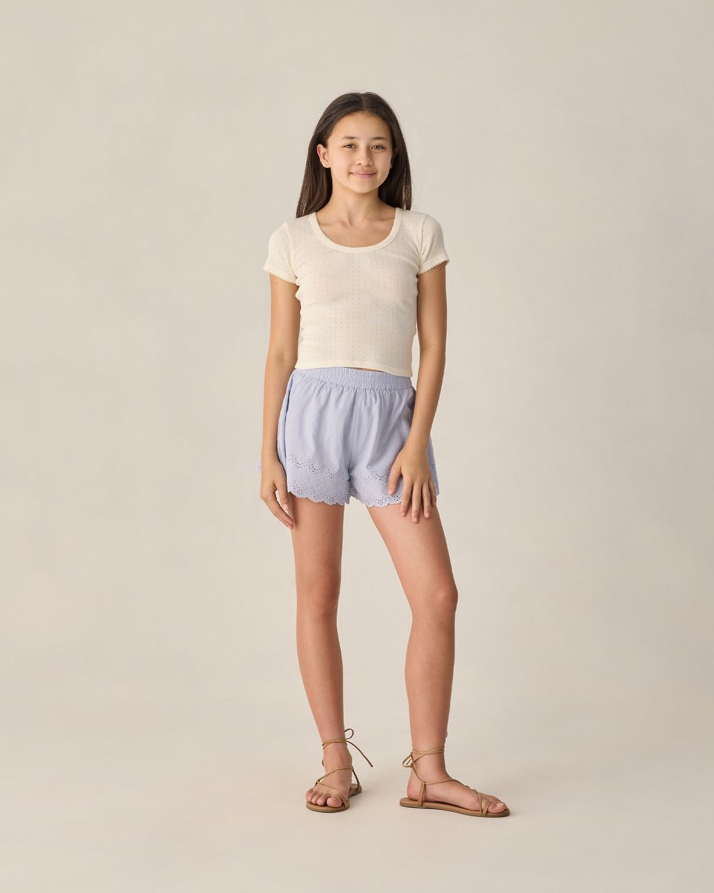 TEEN REMI SHORTS PERIWINKLE - Persnickety Shop