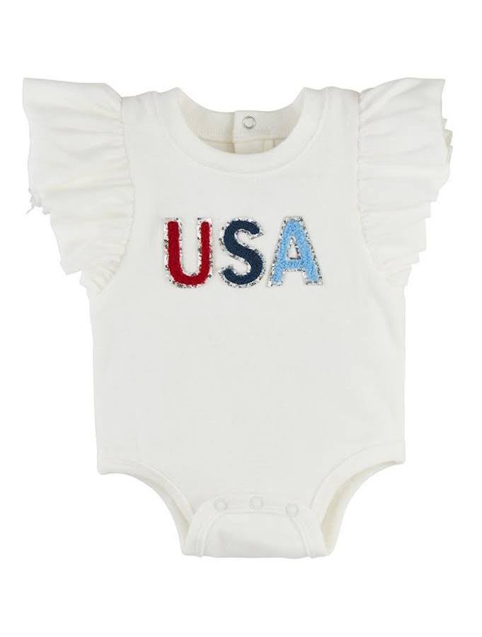 Girls Patriotic Onesie - Persnickety Shop