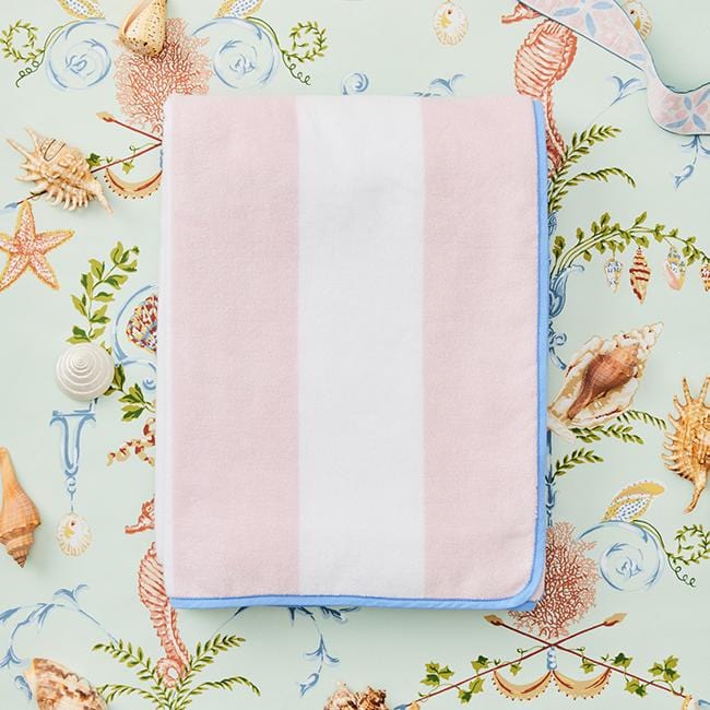 Beach Towel Pink Stripe - Persnickety Shop