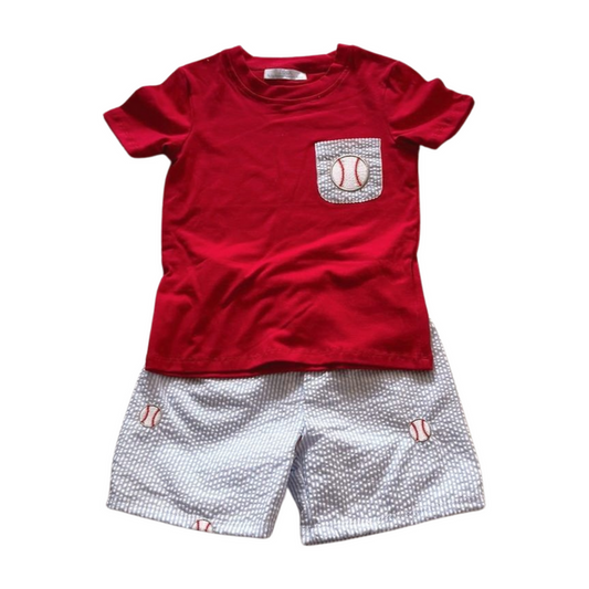 City Beautiful Baseball Boy Short Set - Persnickety Shop
