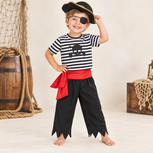 Great Pretenders Pirate Mate Shirt with Pant & Sash, 3/4