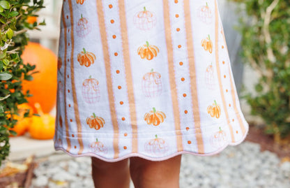 Trotter Street Kids Pumpkin Patch Scalloped Bubble
