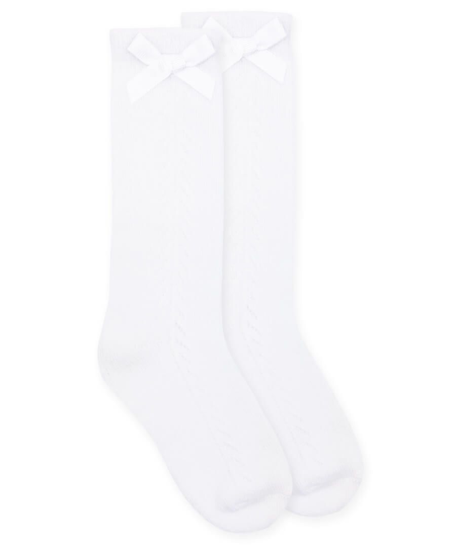 Jefferies Socks Pointelle Bow Knee High Socks 1 Pair - Persnickety Shop