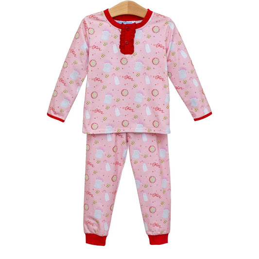 Trotter Street Kids Milk & Cookies Ruffle Lounge Set - Persnickety Shop