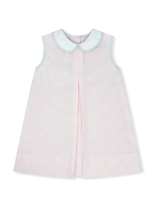 Lullaby Set - Caroline Dress Simply Pink Seersucker, Blue Seersucker - Persnickety Shop
