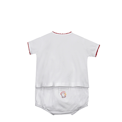 Garnet/Black Unisex Diaper  Set