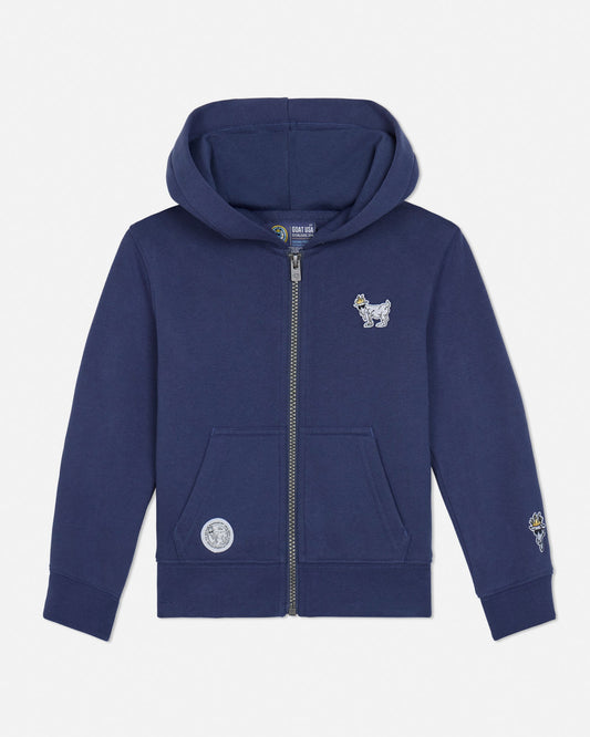 GOAT USA Toddler Full-Zip Hooded Sweatshirt / Sweatpant Navy - Persnickety Shop