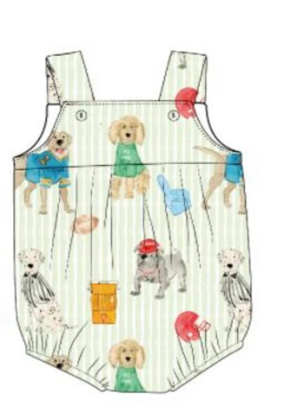 Sweet Bay Clothing-Sweet Bay Clothing- Puppy Football Bubble Size 6-12M - Persnickety Shop