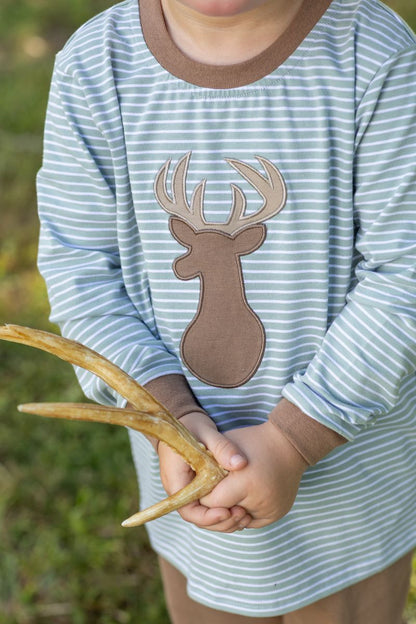 Trotter Street Kids Boy Deer Pant Set