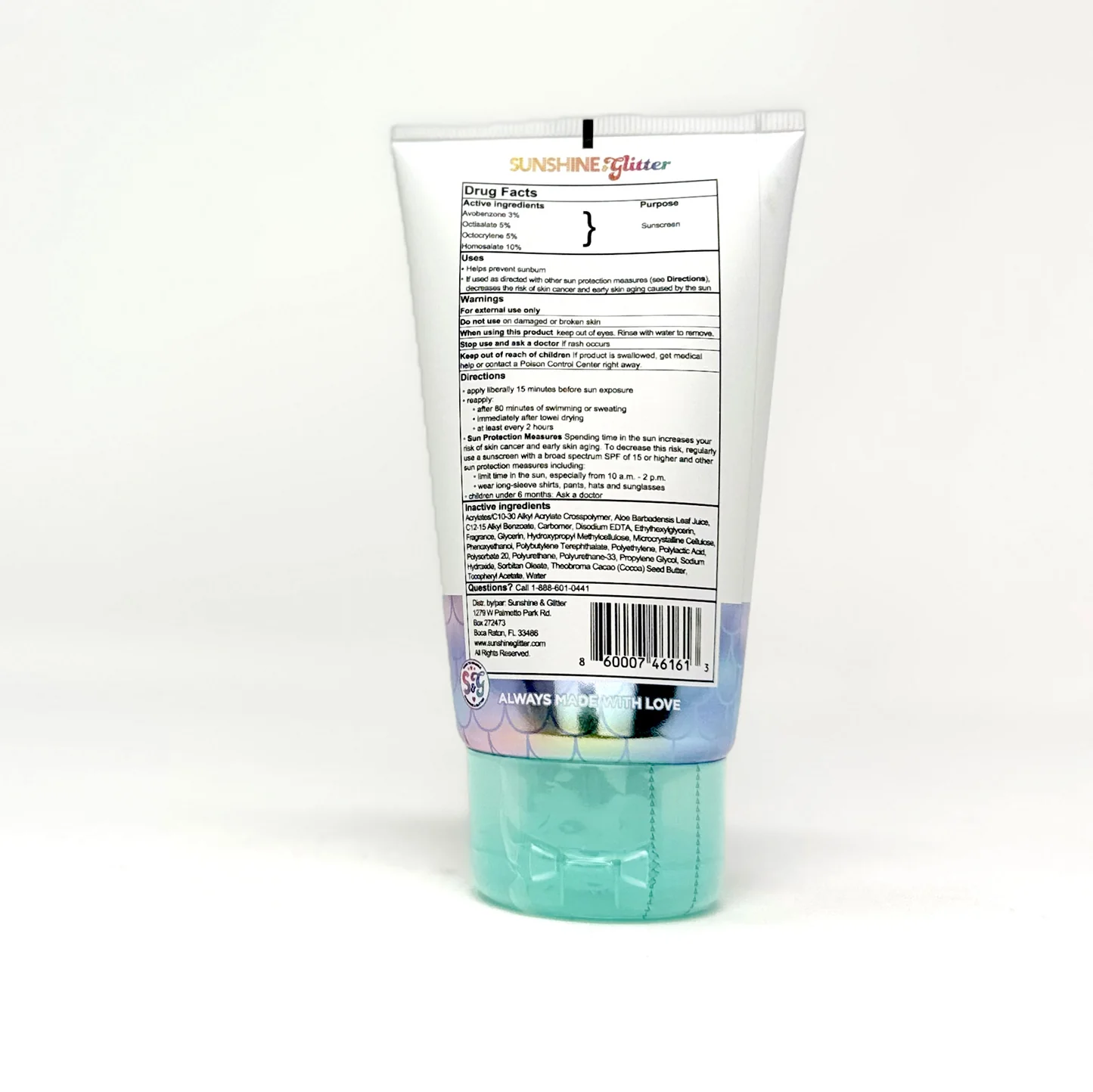 Sunshine & Glitter Mermaid SPF 50 Biodegradable Glitter Sunscreen - Persnickety Shop