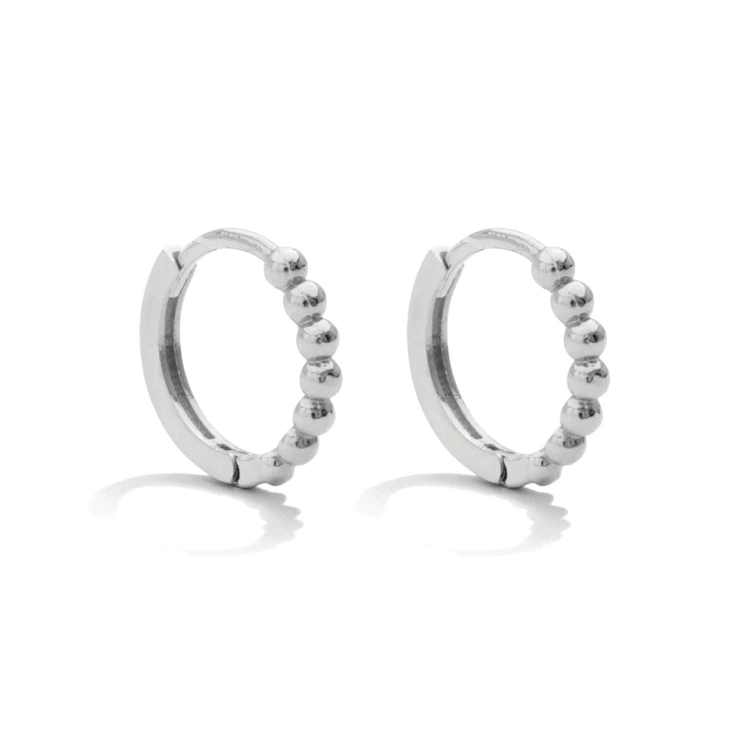 Ball Huggies Earrings Silver - Persnickety Shop