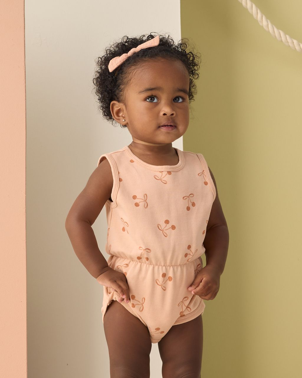 CINCH PLAYSUIT CHERRY BOWS - Persnickety Shop
