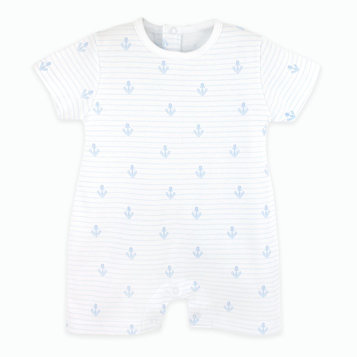 LYDA BABYANCHORS AND STRIPES Boy Romper - Persnickety Shop