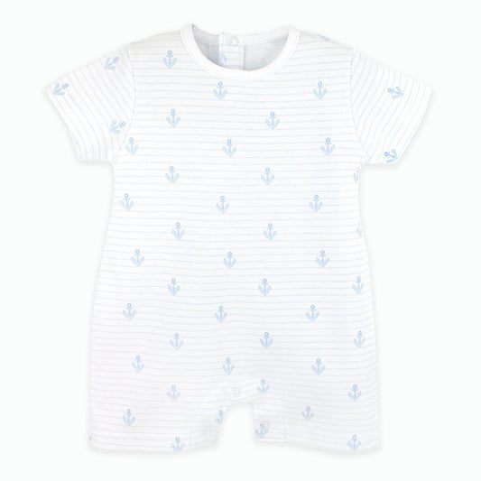 LYDA BABYANCHORS AND STRIPES Boy Romper - Persnickety Shop