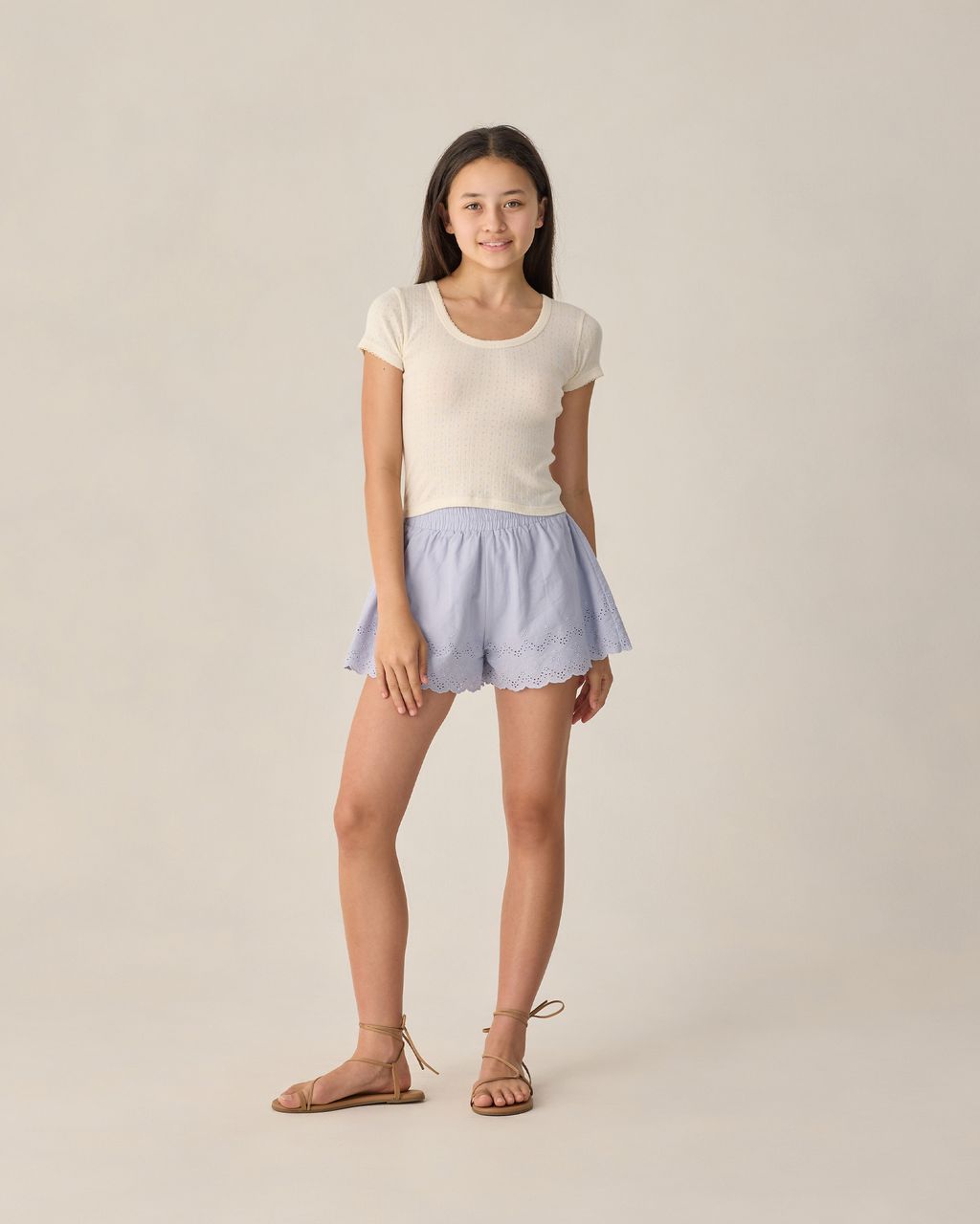 TEEN REMI SHORTS PERIWINKLE - Persnickety Shop