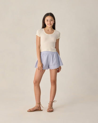TEEN REMI SHORTS PERIWINKLE - Persnickety Shop