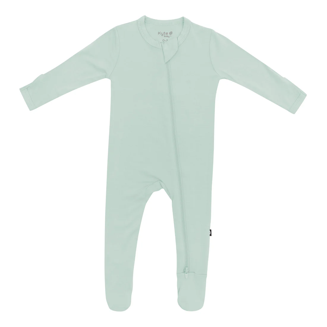 Kyte Baby Zippered Footie in Sage - Persnickety Shop