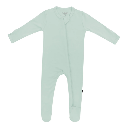 Kyte Baby Zippered Footie in Sage - Persnickety Shop