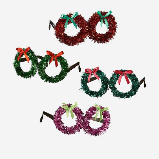 Christmas Wreath Glasses - Persnickety Shop