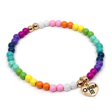 CHARM IT® 4mm Rainbow Stretch Bracelet - Persnickety Shop