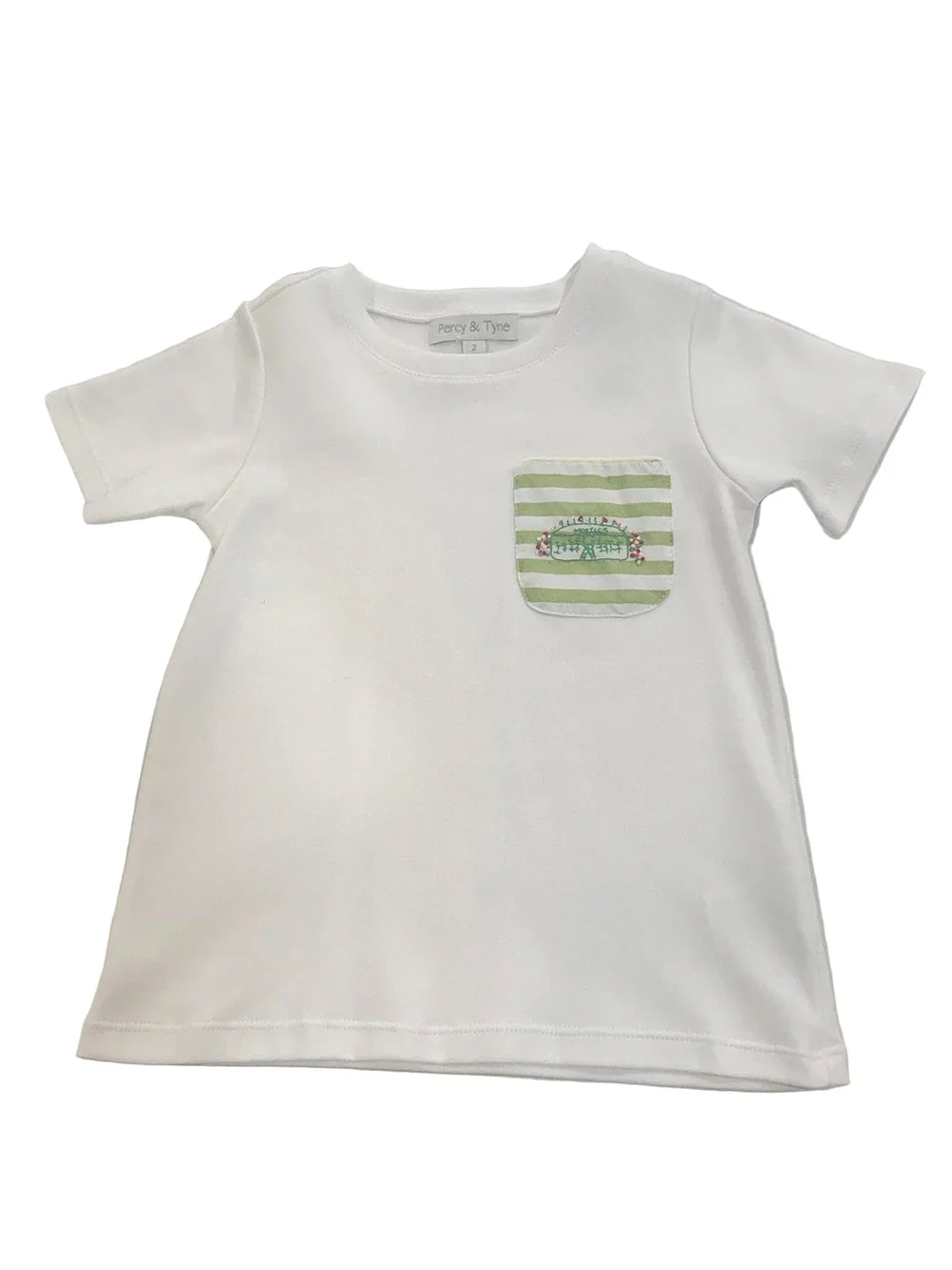 Percy & Tyne Short Sleeve Pocket Tee-Bermuda Stripe with Golf - Persnickety Shop