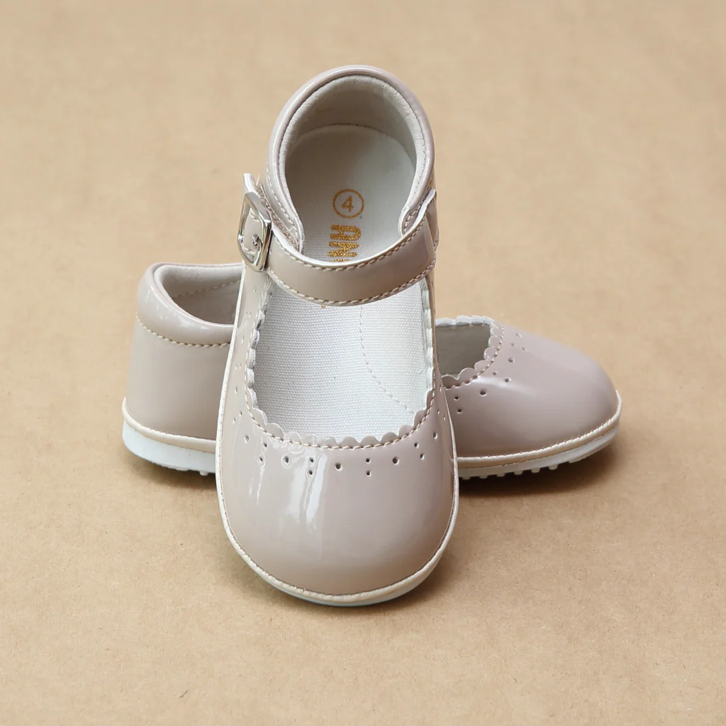 Angel Baby Girls Scarlett Scalloped Mary Janes - Persnickety Shop