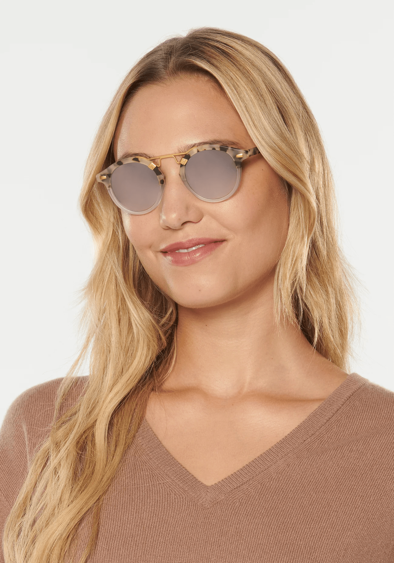 KREWE ST. LOUIS > MATTE OYSTER TO CRYSTAL MIRROR POLARIZED 24K - Persnickety Shop