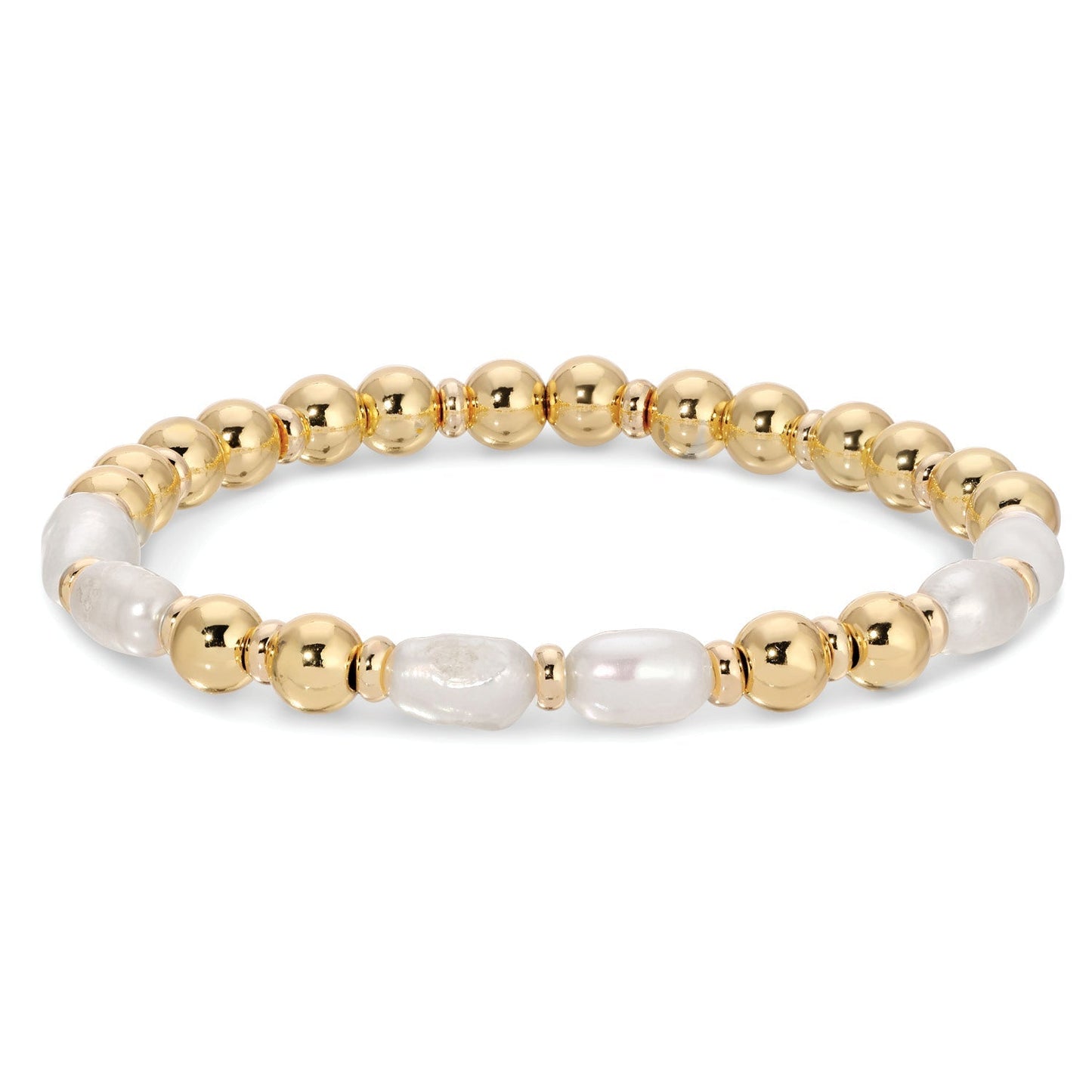Oblong Pearl Stretch Bracelet - Persnickety Shop