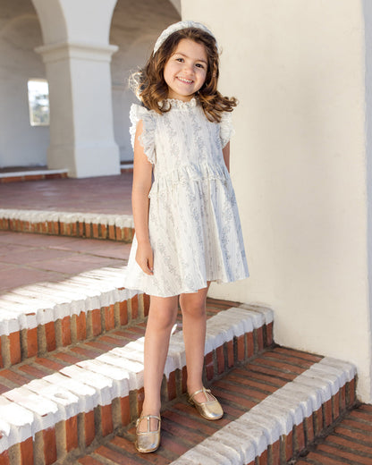 Noralee ALICE DRESS FRENCH FLORAL STRIPE - Persnickety Shop