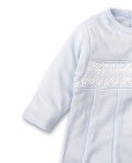 Kissy Kissy Hand Smocked CLB Charmed Blue Sack Gown - Persnickety Shop