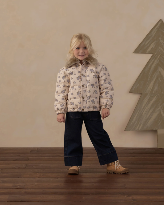 RYLEE + CRU IDYLLWILD JACKET BLUE FLORAL