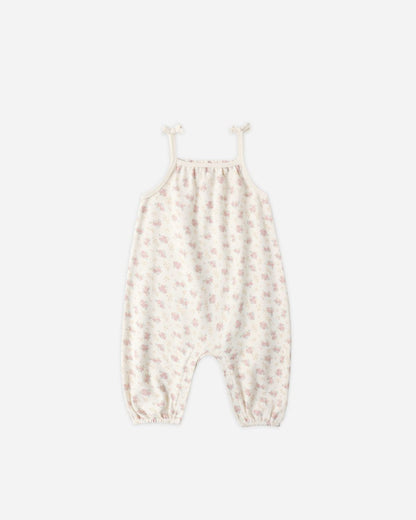 Smocked Jumpsuit || Flower Field - Persnickety Shop