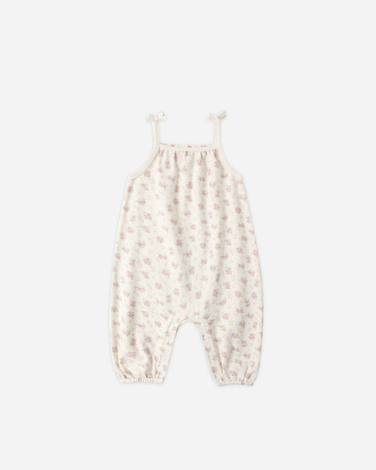 Smocked Jumpsuit || Flower Field - Persnickety Shop