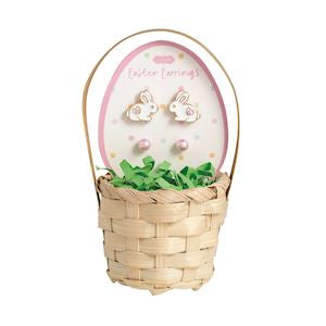 Side Bunny Easter Stud Earring Basket Set - Persnickety Shop