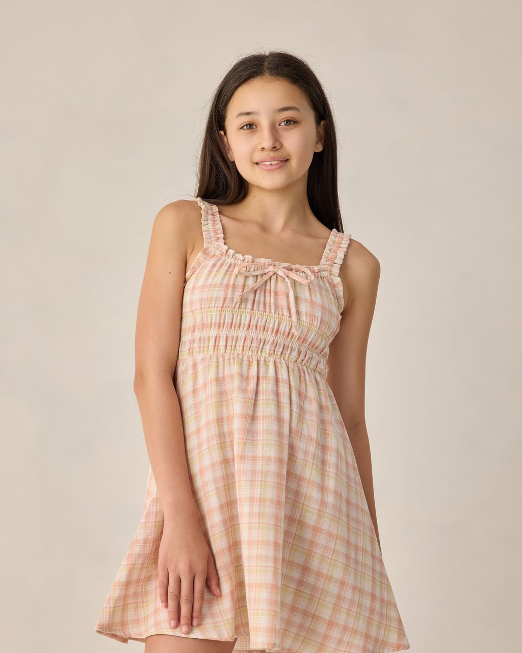 TEEN JANE MINI DRESS SUMMER PLAID - Persnickety Shop