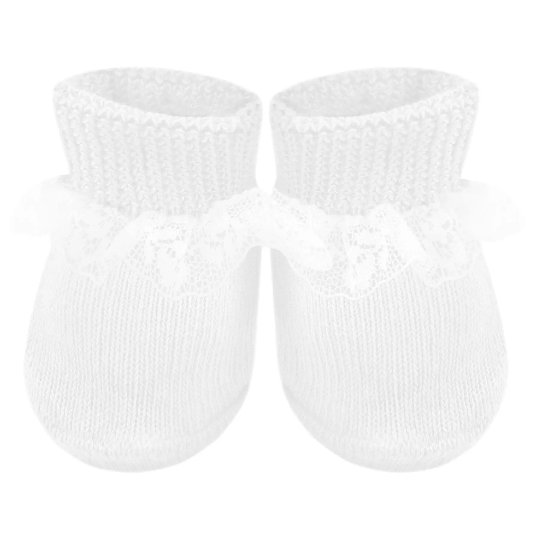 Solid White Gift Box Baby Booties - Persnickety Shop