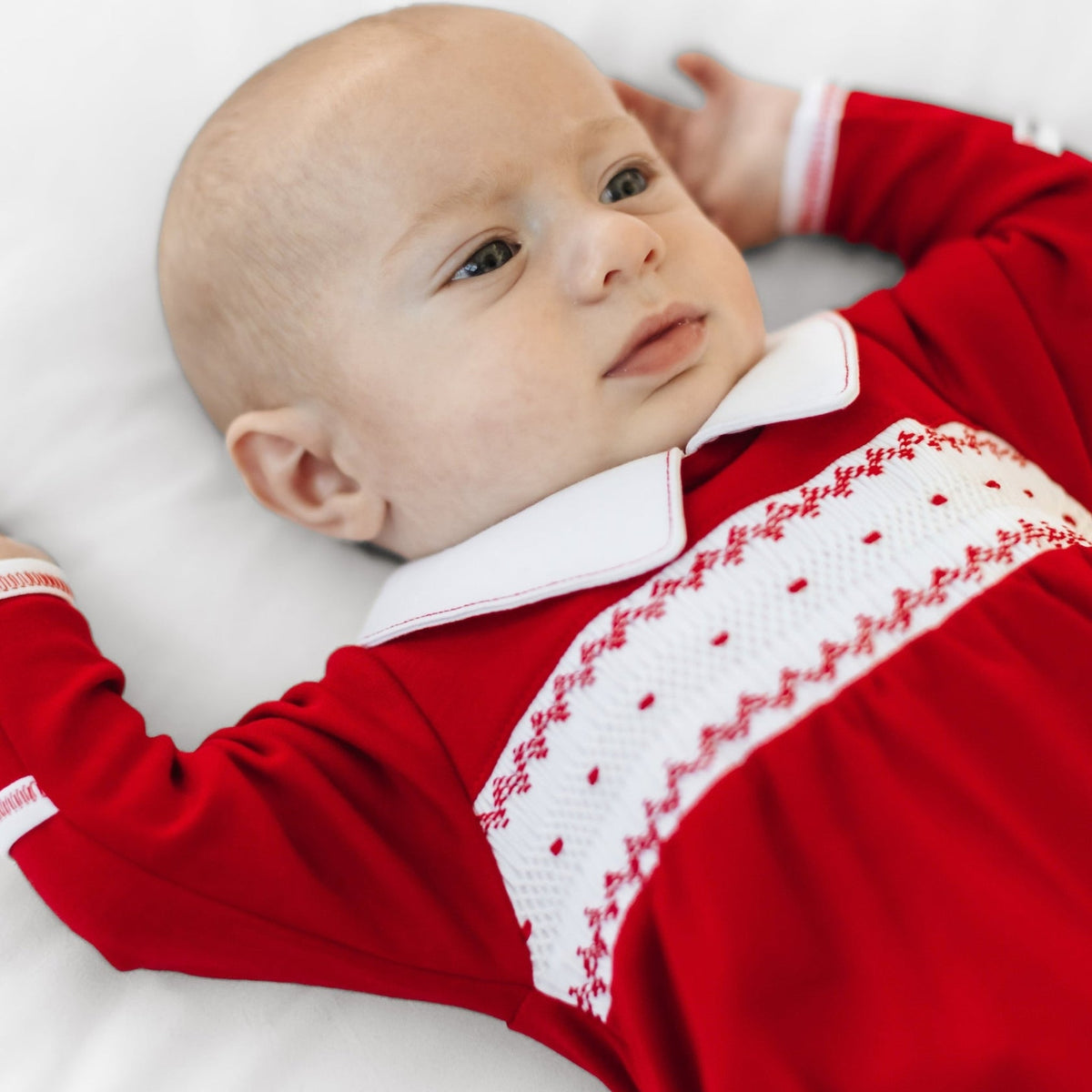 MAGNOLIA BABY Miles Smocked Footie
