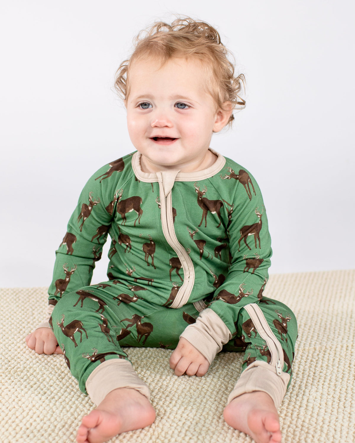 GOOSIES Convertible Zip Pajamas - Whitetail Deer