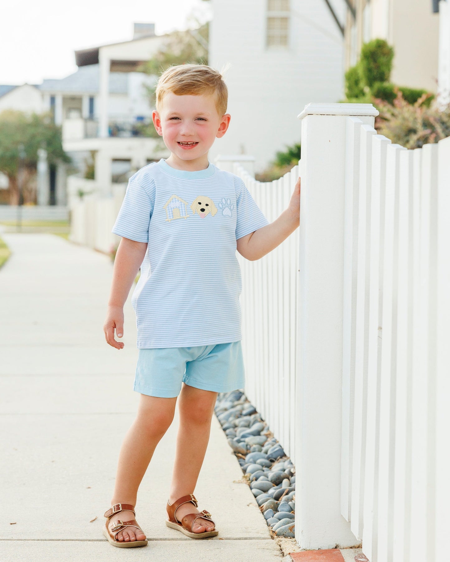 Jellybean Boy's Pups & Paws Shirt - Persnickety Shop