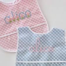 3 Marthas Drooler Bib & Burp Set: Small Blue Check