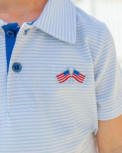 Jellybean Boy's Let Freedom Ring Michael Polo Short Set