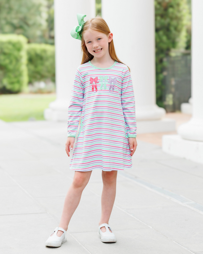 PRE-ORDER | Bows & Ballet Pocket Dress Jellybean by Smock Candy - Persnickety Shop