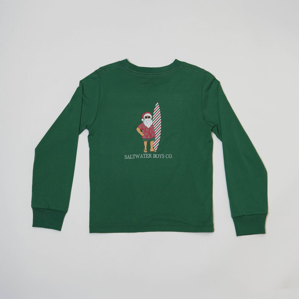 SALTWATER BOYS COMPANY GRAPHIC TEE-SURF SANTA