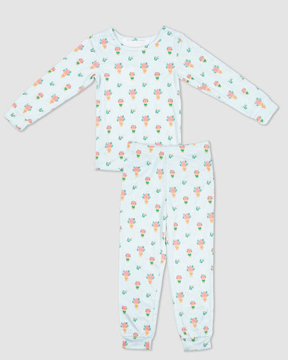 Royal Standard Love Blooms Here Long Sleeve Pajamas - Persnickety Shop