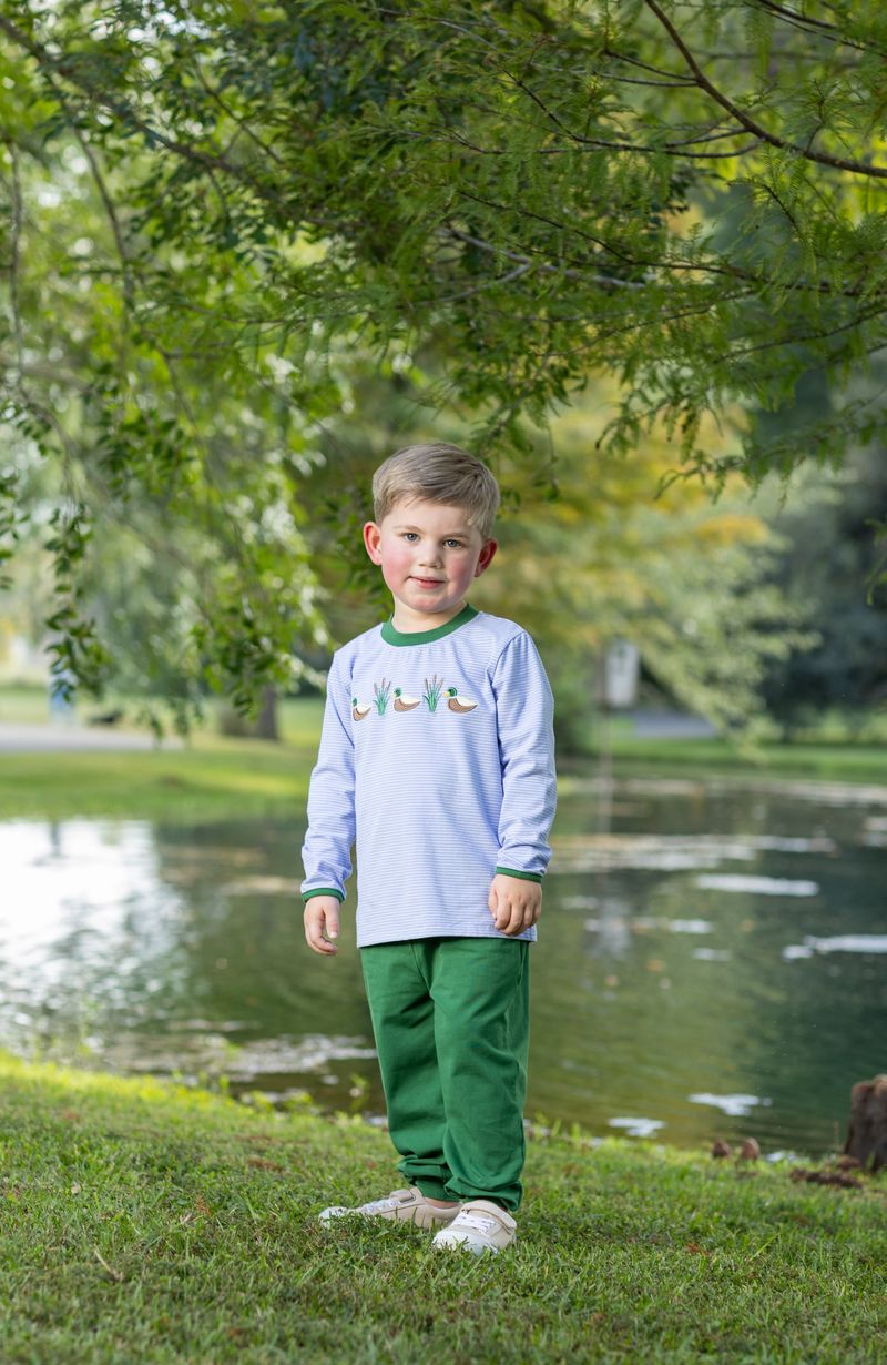 Trotter Street Kids Boy Mallard Trio Pant Set