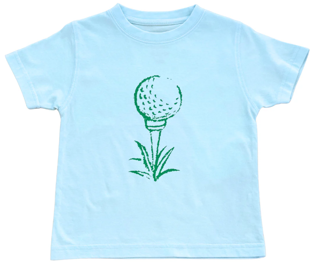 Short-Sleeve Light Blue Golf Trio T-Shirt - Persnickety Shop